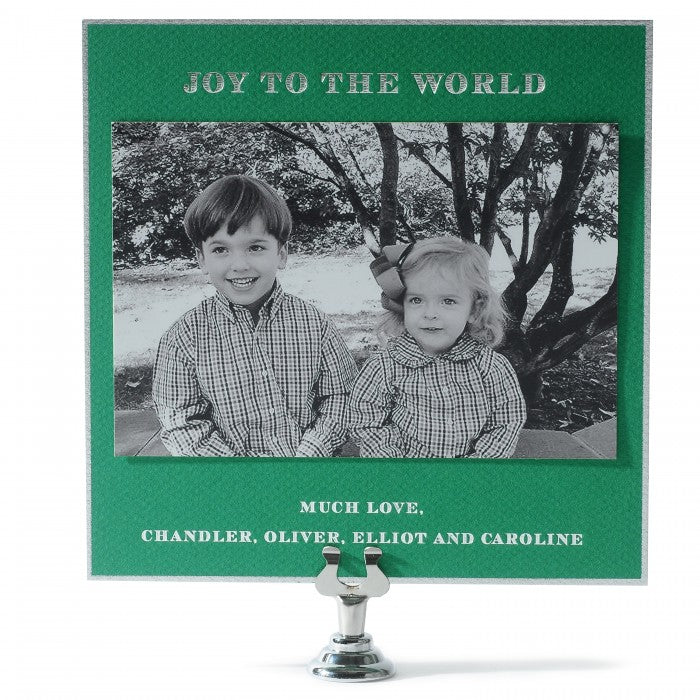 green joy holiday card