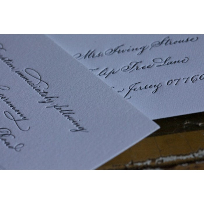 hand calligraphy suite card