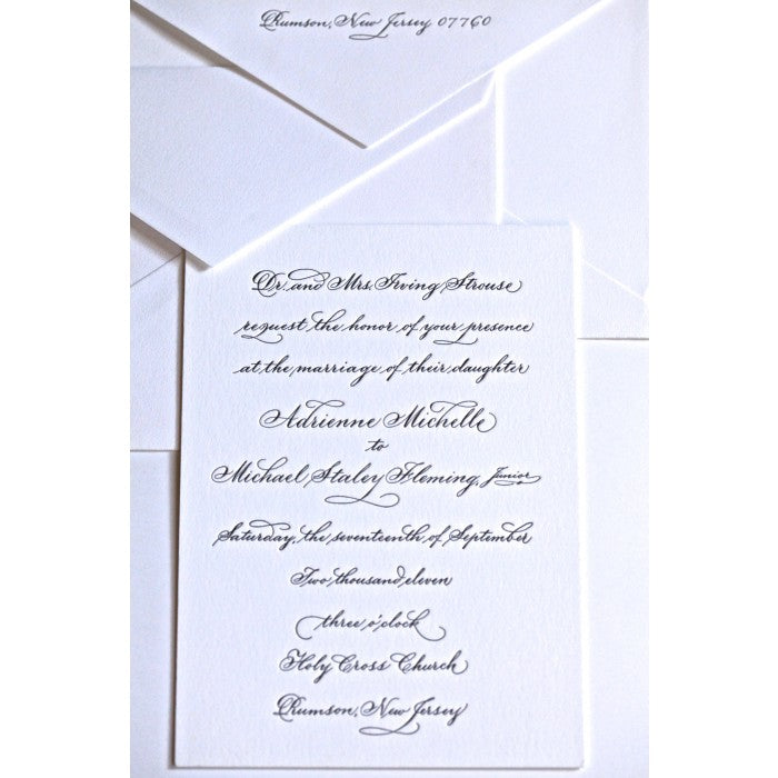 hand calligraphy suite card