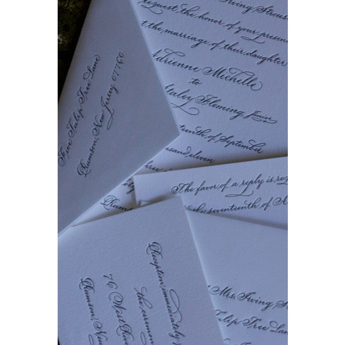 hand calligraphy suite card