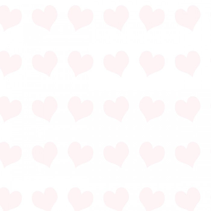 flat print baby announcement - happy hearts pink