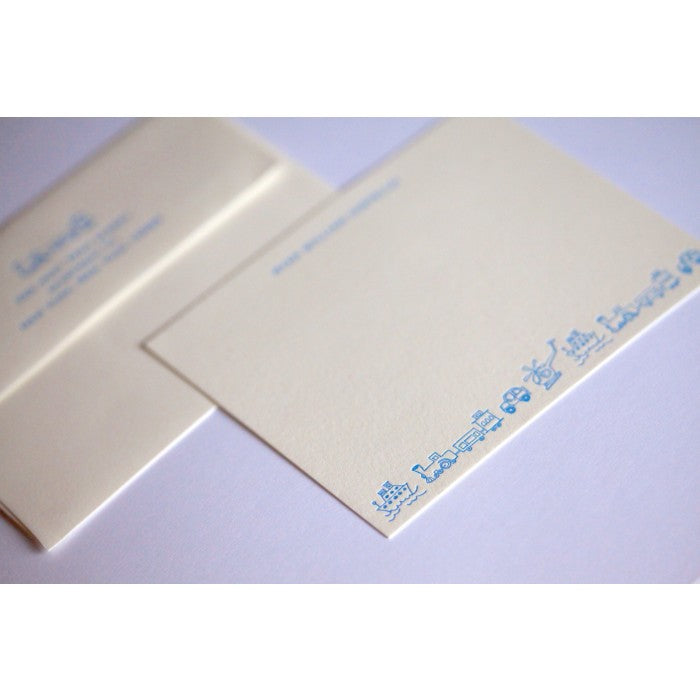 helicopter parade baby stationery