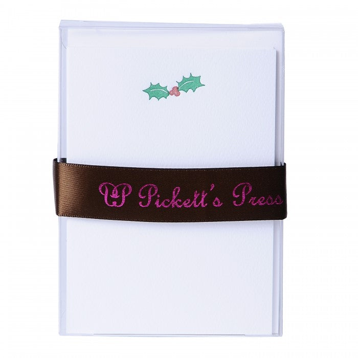 holly note cards
