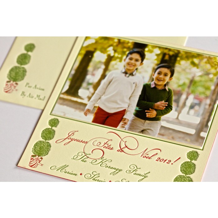 holiday topiare card
