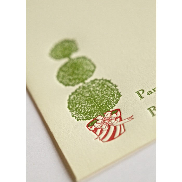 holiday topiare card