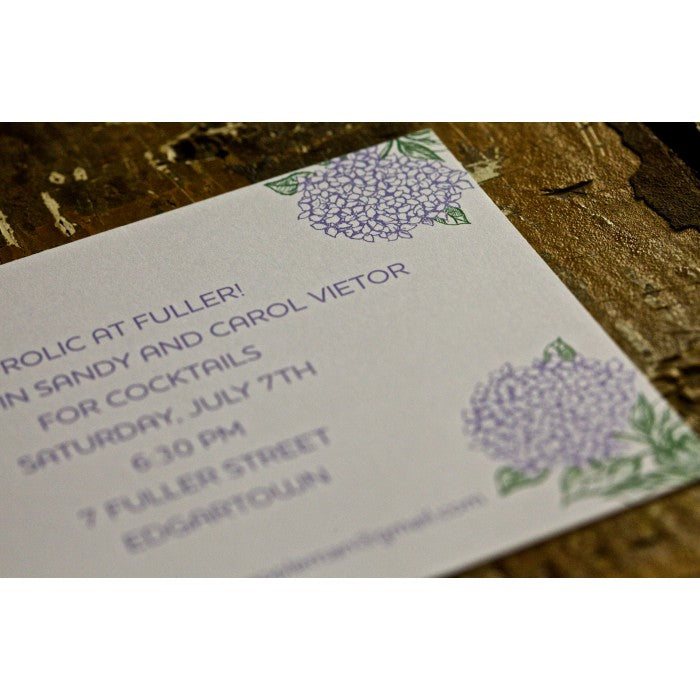 hydrangea cocktail & dinner parties