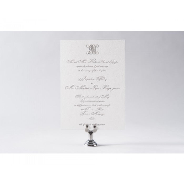 jackie & mike wedding invitation card