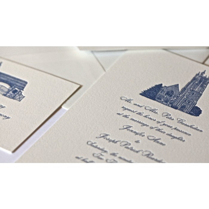 jenny & joe wedding invitation card