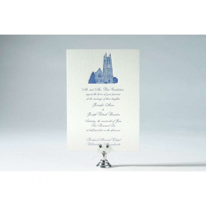 jenny & joe wedding invitation card