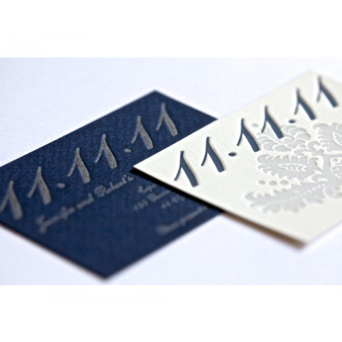 jen & rob wedding invitation card