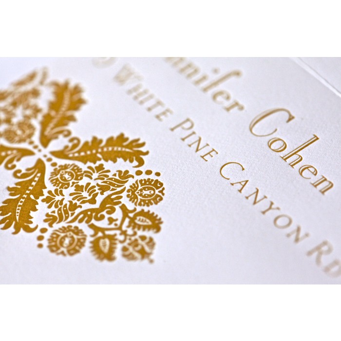 jennifer & jeffrey wedding invitation card