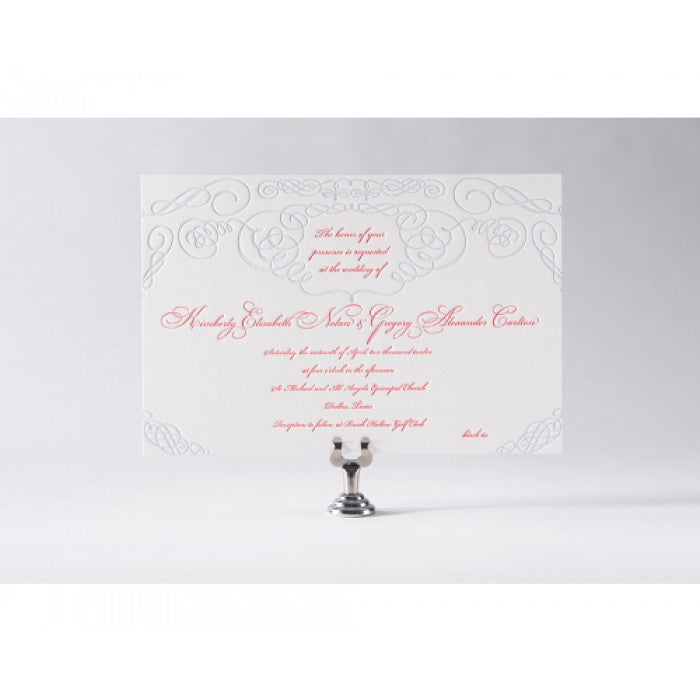 kim & greg main invitation card