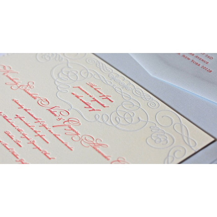 kim & greg main invitation card