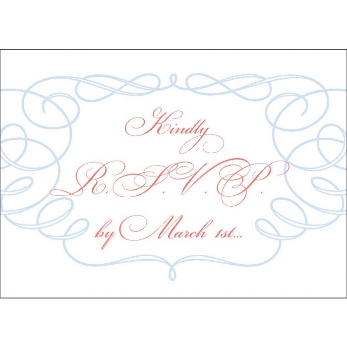 kim & greg response card