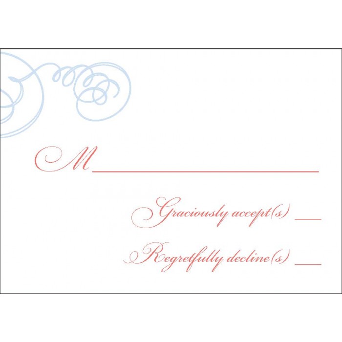kim & greg response card