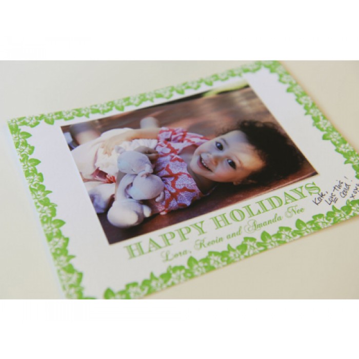 lei holiday card