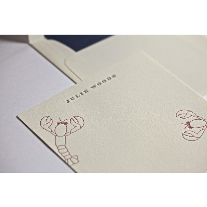 lobsters note cards