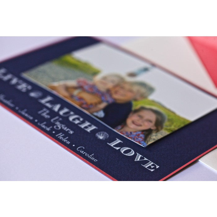live laugh love holiday card