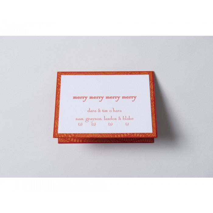 merry merry merry holiday card