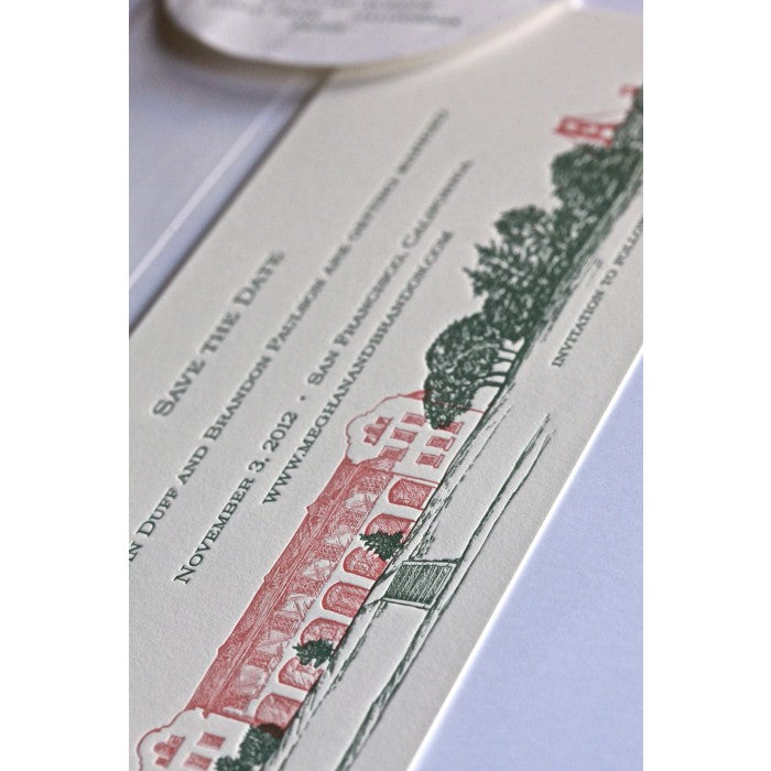 meagan & brandon save the date card