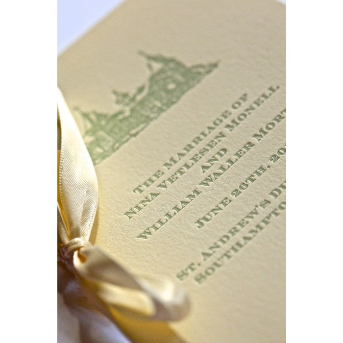 mia & winn wedding program cover cards