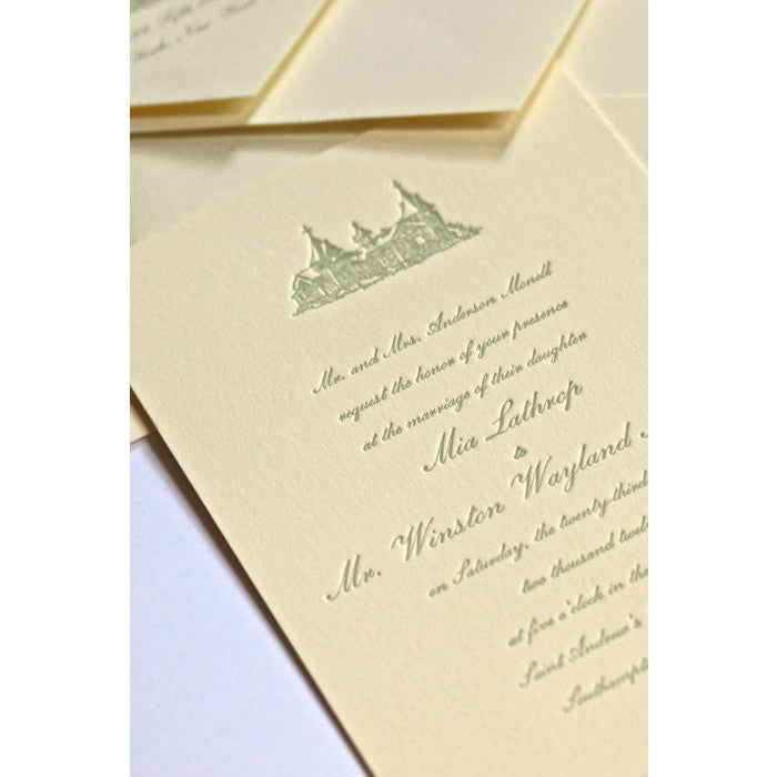mia & winn wedding invitation card