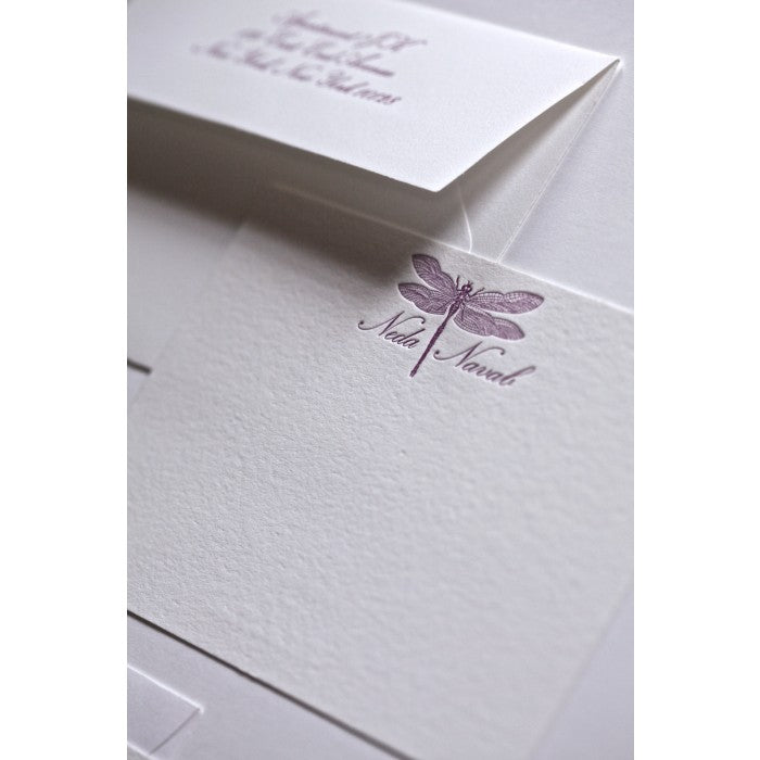 neda dragonfly letter sheet stationery