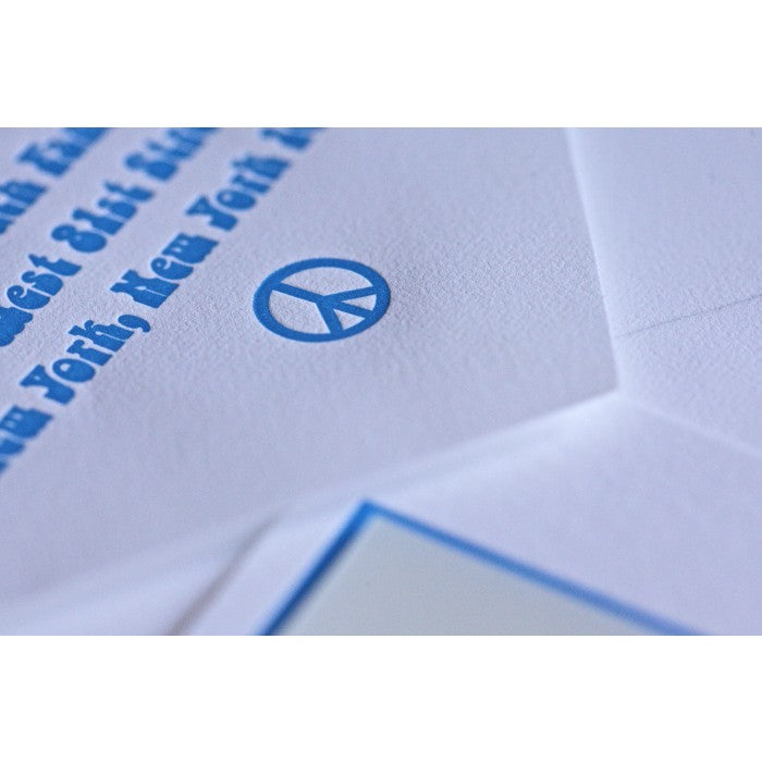 peace sign holiday card
