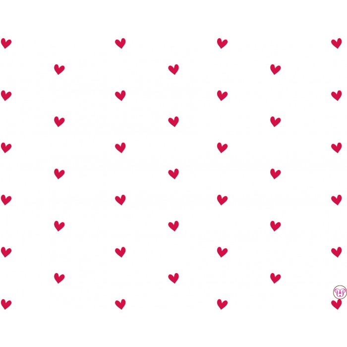 red hearts children's stationery