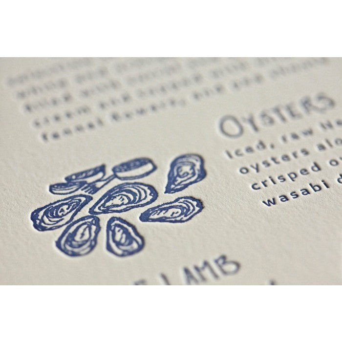 renee & carlos menu card