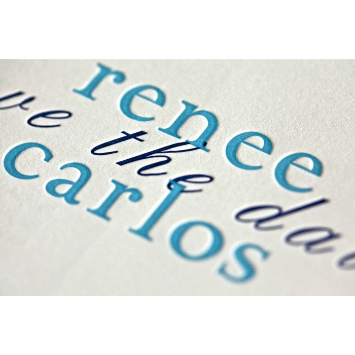 renee & carlos save the date tri-fold card