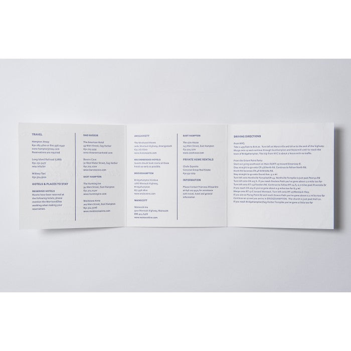 renee & carlos save the date tri-fold card