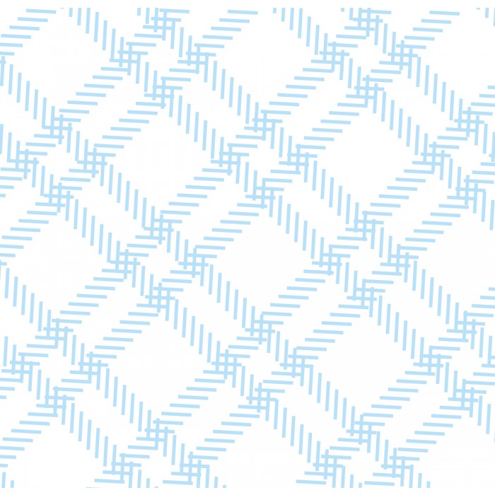 flat print baby announcement - blue tartan