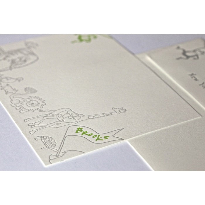 brooks animals kid's stationery