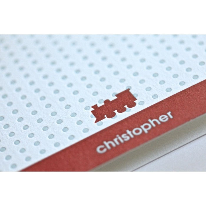 kid's parties invitations - choo choo train engine