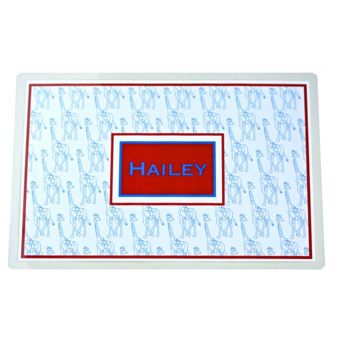 giraffe children's placemat