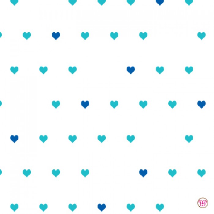 flat print baby announcement - hello! blue