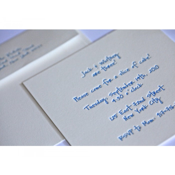 kid's parties invitations - jack and whitney