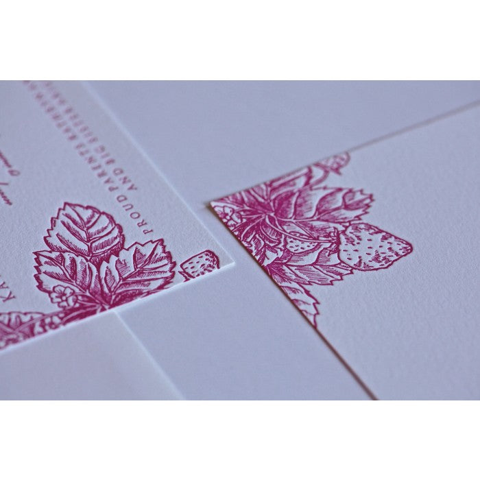 letterpress baby announcement - kathryn