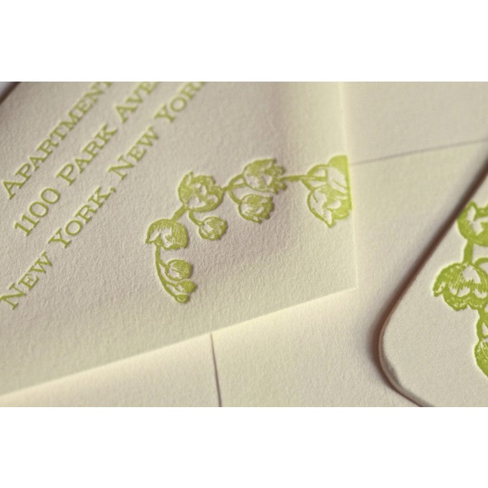 letterpress baby announcement - nancy