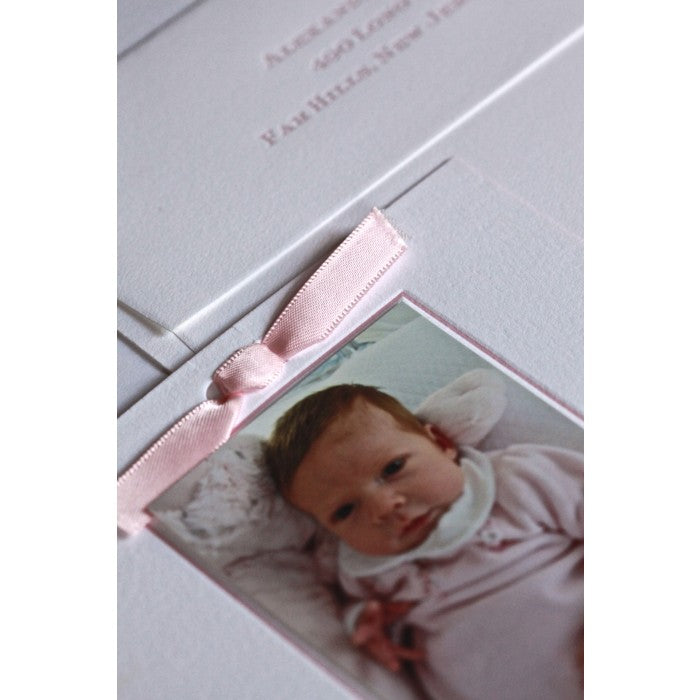 letterpress baby announcement - olivia