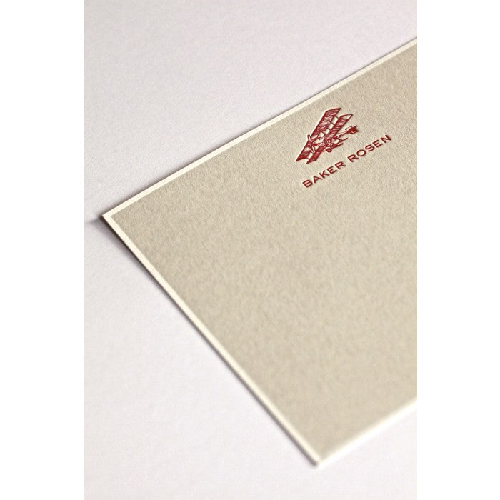 red plane kid's stationery