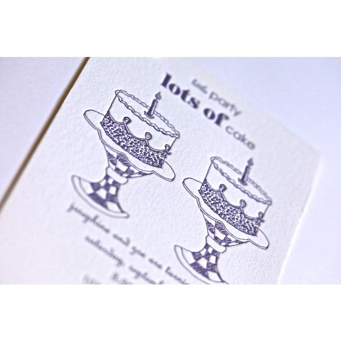 kid's parties invitations - cake twin as nice