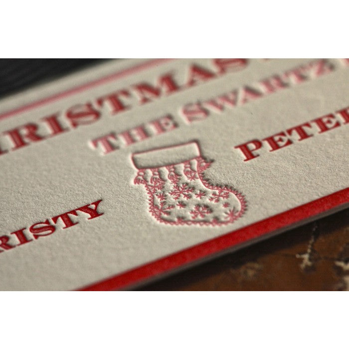 stocking holiday card