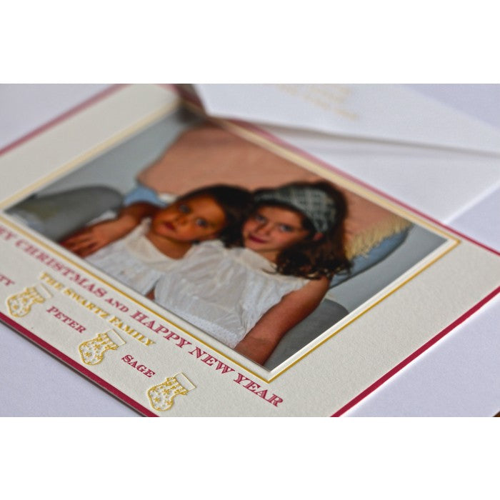 stocking holiday card