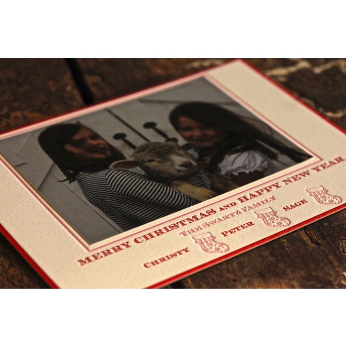 stocking holiday card