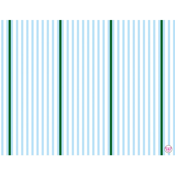 flat print baby announcement - sweet stripes blue