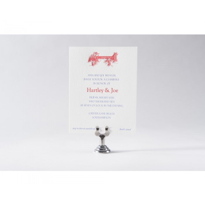 on the water engagement party card