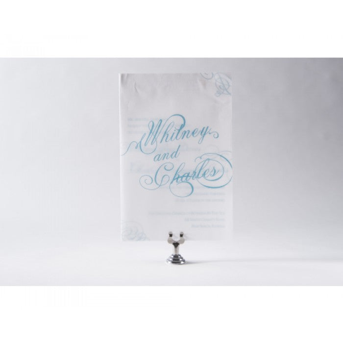 whitney & charles main invitation card