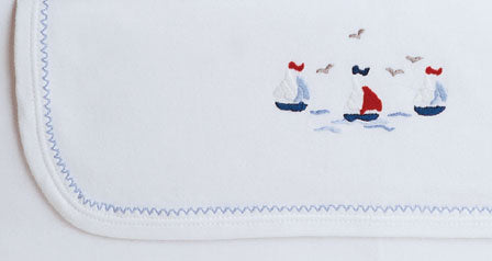 sailing away premium embroidered layette set by gordonsbury